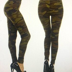 Camouflage print leggings buttery soft